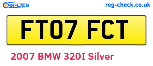 FT07FCT are the vehicle registration plates.