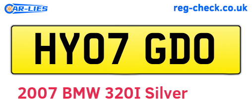 HY07GDO are the vehicle registration plates.