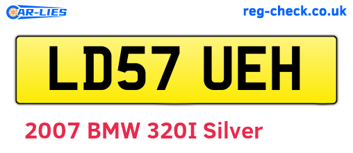 LD57UEH are the vehicle registration plates.