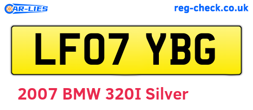 LF07YBG are the vehicle registration plates.