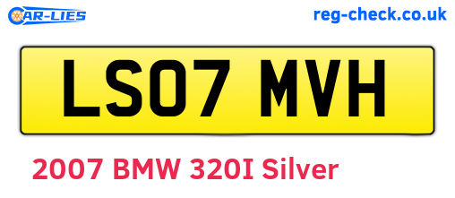 LS07MVH are the vehicle registration plates.