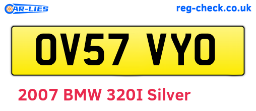 OV57VYO are the vehicle registration plates.