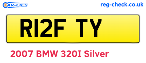 R12FTY are the vehicle registration plates.