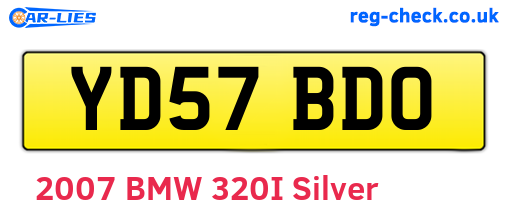 YD57BDO are the vehicle registration plates.