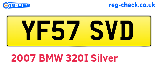 YF57SVD are the vehicle registration plates.