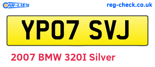 YP07SVJ are the vehicle registration plates.