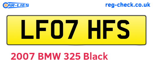 LF07HFS are the vehicle registration plates.