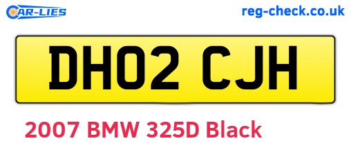 DH02CJH are the vehicle registration plates.