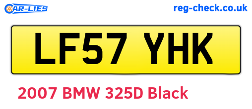 LF57YHK are the vehicle registration plates.
