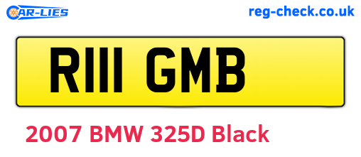 R111GMB are the vehicle registration plates.