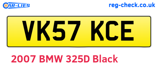 VK57KCE are the vehicle registration plates.