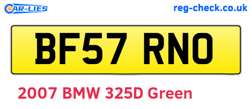 BF57RNO are the vehicle registration plates.