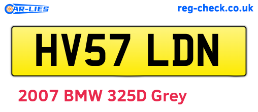 HV57LDN are the vehicle registration plates.
