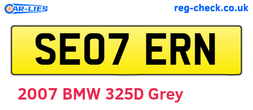 SE07ERN are the vehicle registration plates.