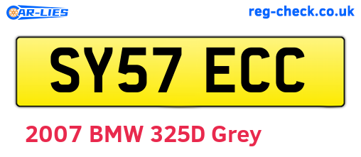SY57ECC are the vehicle registration plates.