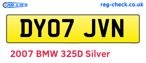 DY07JVN are the vehicle registration plates.