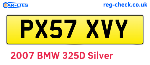 PX57XVY are the vehicle registration plates.