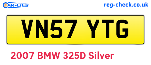 VN57YTG are the vehicle registration plates.