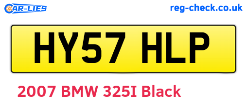 HY57HLP are the vehicle registration plates.