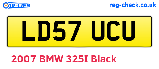 LD57UCU are the vehicle registration plates.