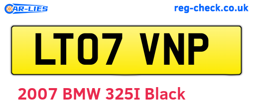 LT07VNP are the vehicle registration plates.