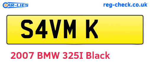 S4VMK are the vehicle registration plates.