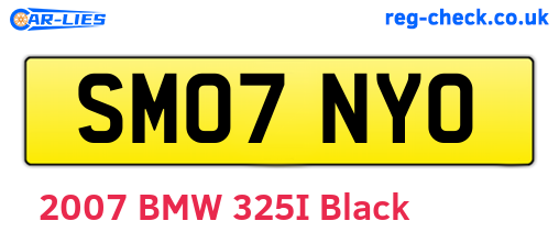 SM07NYO are the vehicle registration plates.
