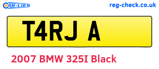 T4RJA are the vehicle registration plates.