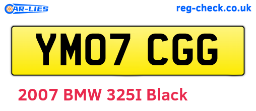 YM07CGG are the vehicle registration plates.