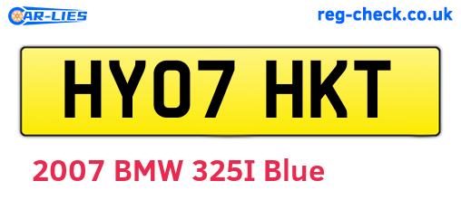 HY07HKT are the vehicle registration plates.
