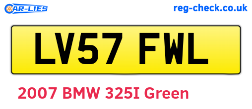 LV57FWL are the vehicle registration plates.