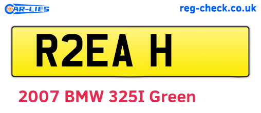R2EAH are the vehicle registration plates.