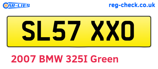 SL57XXO are the vehicle registration plates.