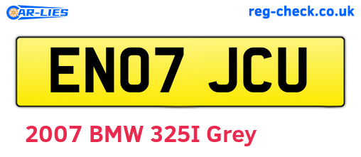 EN07JCU are the vehicle registration plates.