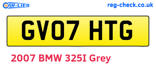 GV07HTG are the vehicle registration plates.