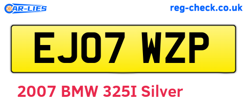 EJ07WZP are the vehicle registration plates.