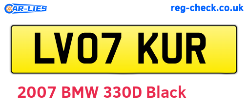 LV07KUR are the vehicle registration plates.