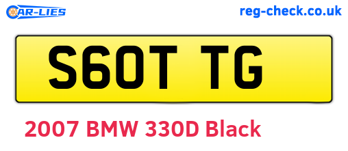 S60TTG are the vehicle registration plates.