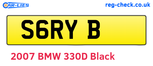 S6RYB are the vehicle registration plates.