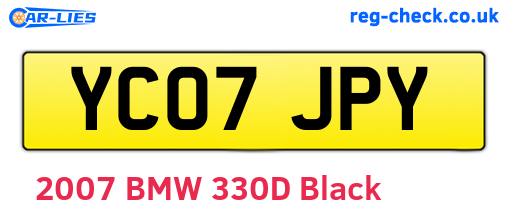 YC07JPY are the vehicle registration plates.