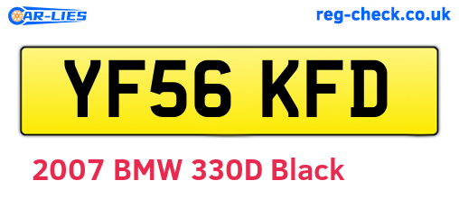 YF56KFD are the vehicle registration plates.