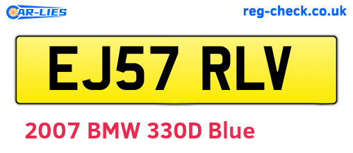 EJ57RLV are the vehicle registration plates.