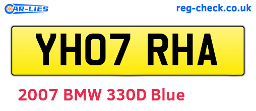 YH07RHA are the vehicle registration plates.