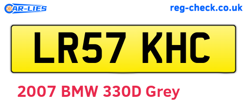 LR57KHC are the vehicle registration plates.