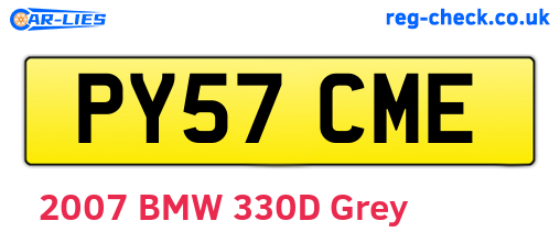 PY57CME are the vehicle registration plates.