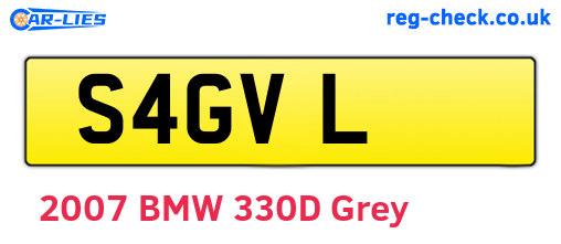 S4GVL are the vehicle registration plates.