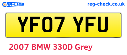 YF07YFU are the vehicle registration plates.