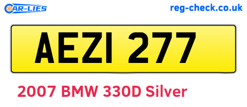 AEZ1277 are the vehicle registration plates.
