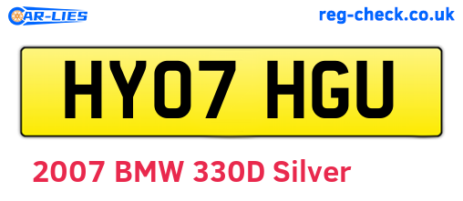 HY07HGU are the vehicle registration plates.