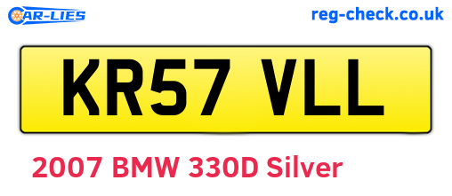 KR57VLL are the vehicle registration plates.